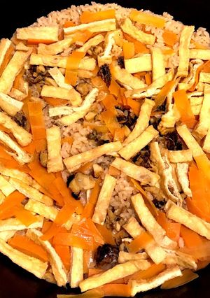 さざえの炊き込みご飯（お鍋で調理）-レシピのメイン写真
