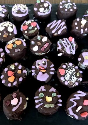 バレンタイン♡子供と作る冷凍チョコバナナ-レシピのメイン写真