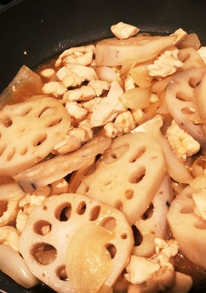 【調味料1つ！】レンコンの炒め煮-レシピのメイン写真