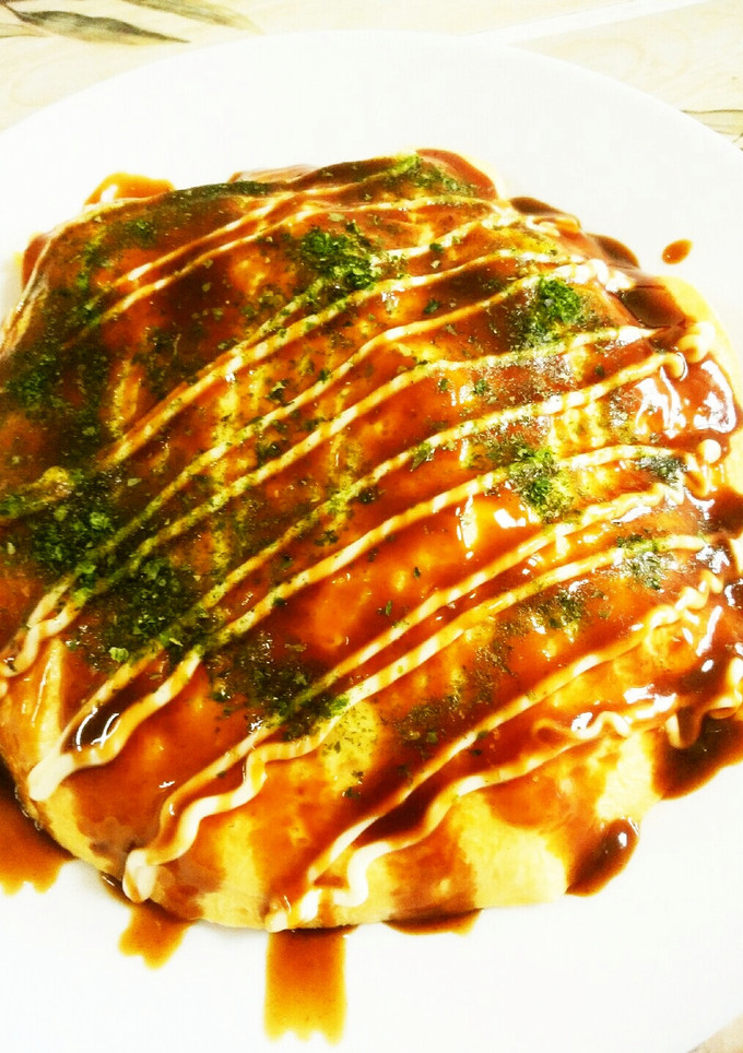 残り野菜で簡単炒飯のお好み焼き風-レシピのメイン写真