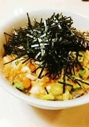 納豆山芋オクラのネバネバ丼-レシピのメイン写真