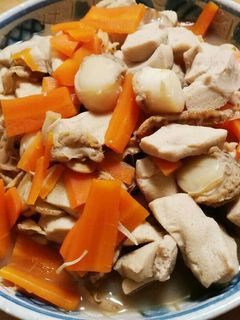 高野豆腐とホタテの煮物-レシピのメイン写真