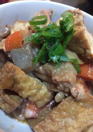 出汁パックで厚揚げとれんこんの炒め煮-レシピのメイン写真