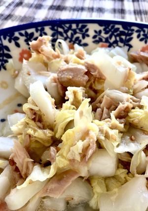 白菜とツナのレンチン炒め-レシピのメイン写真