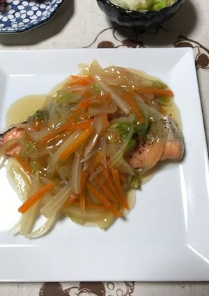 鮭の野菜あんかけ-レシピのメイン写真