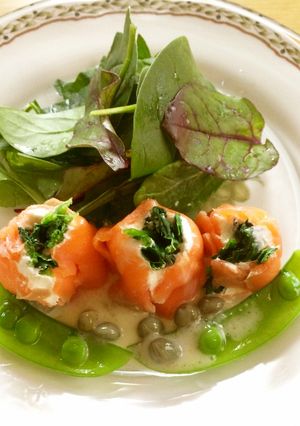 サーモンロールの前菜-レシピのメイン写真
