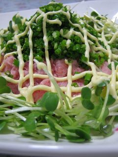 まぐろのユッケ風サラダ-レシピのメイン写真