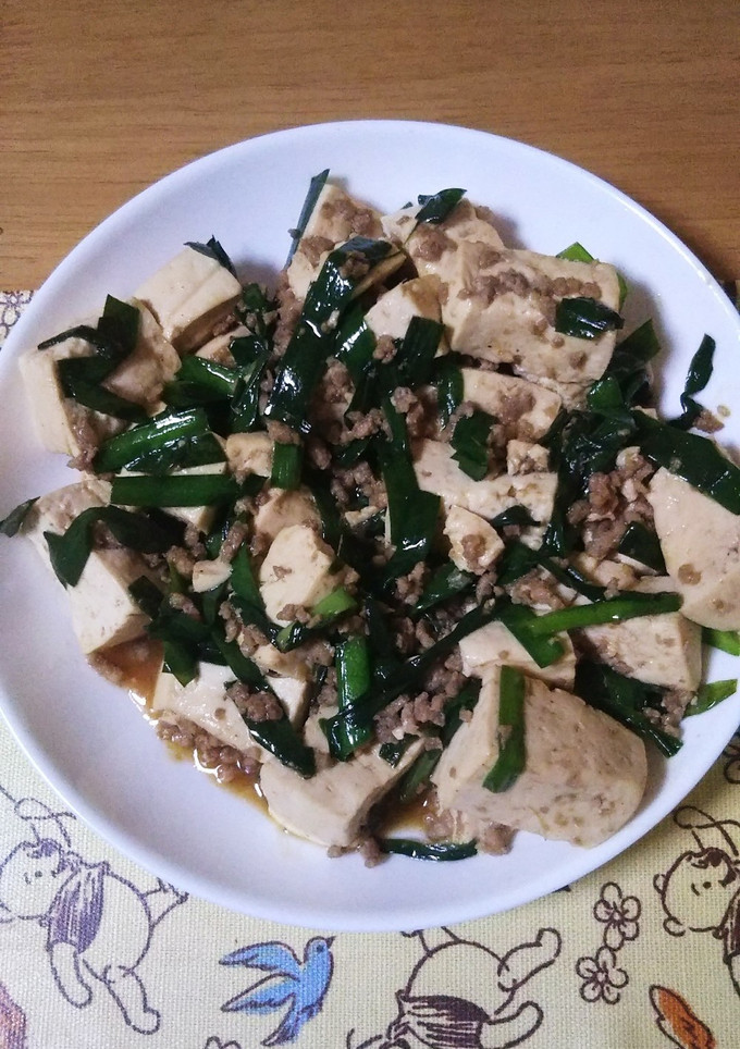 豆腐とにらの炒めもの-レシピのメイン写真