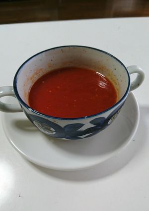 忙しく時間のない朝に 即席トマトスープ-レシピのメイン写真