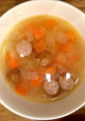 玉ねぎにんじんウインナーのスープ-レシピのメイン写真