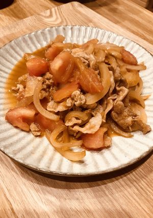 超簡単！豚肉のトマト炒め-レシピのメイン写真