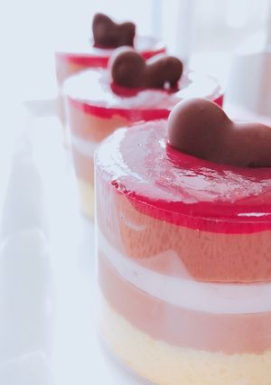 チョコとラズベリーのムースケーキ♡-レシピのメイン写真