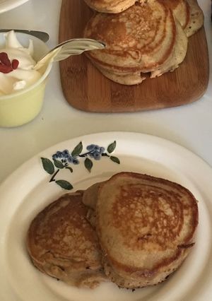 大麦粉(もち麦粉)のパンケーキ-レシピのメイン写真