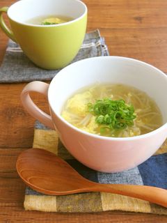 ほっこり簡単☆もやしと卵の生姜スープ-レシピのメイン写真