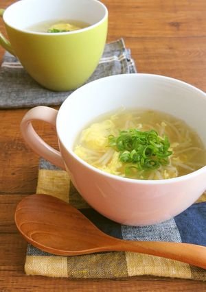 ほっこり簡単☆もやしと卵の生姜スープ-レシピのメイン写真