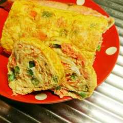 รูปของ 鮭といんげん卵焼き【常備菜】