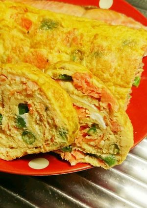 鮭といんげん卵焼き【常備菜】-レシピのメイン写真