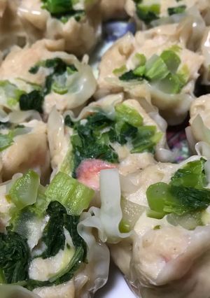 俺流！鶏むね肉と豆腐で…春の菜の花焼売-レシピのメイン写真