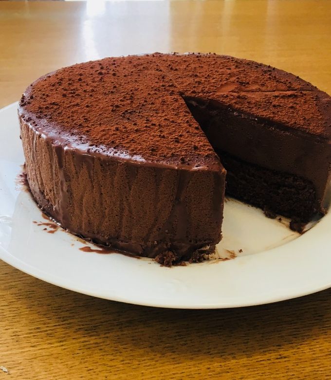 ラム酒香る 大人のチョコムースケーキ-レシピのメイン写真