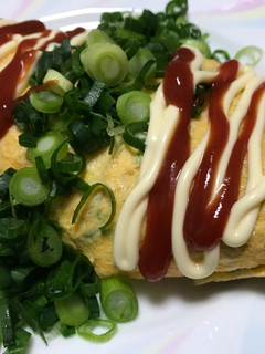 俺流!しらすと菜花のオムレツ-レシピのメイン写真