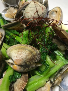 俺流!アサリと菜花のバター風味炒め-レシピのメイン写真