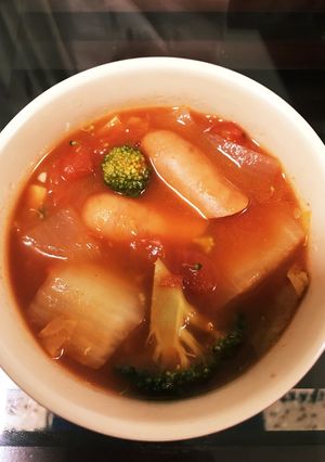 白菜たっぷりポトフ風トマトスープ-レシピのメイン写真