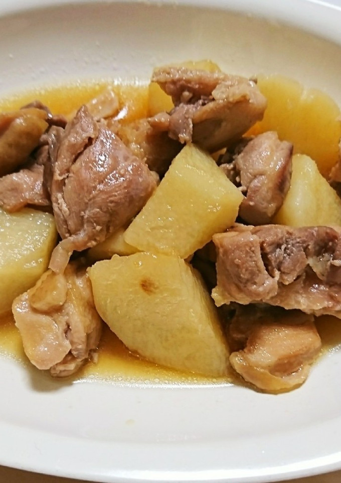 簡単♪鶏肉と山芋の煮物-レシピのメイン写真