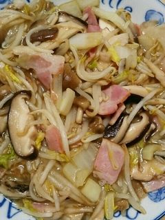 もやし、白菜、しいたけの中華あんかけ風-レシピのメイン写真