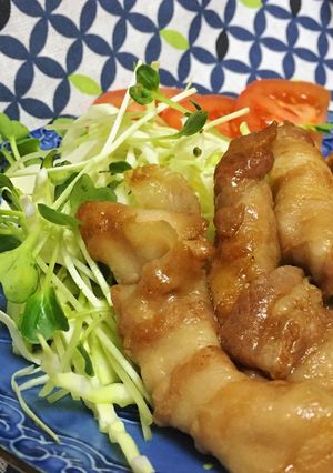 肉巻き車麩生姜焼き-レシピのメイン写真
