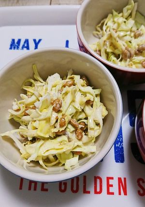 納豆とキャベツのネバっとサラダ-レシピのメイン写真