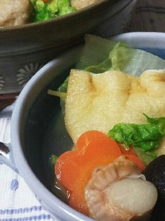 お鍋に、長ネギ巾着-レシピのメイン写真