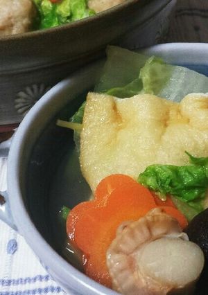 お鍋に、長ネギ巾着-レシピのメイン写真