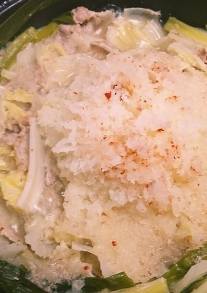 旨ウマ♪栄養満点！白菜豚肉もみじおろし鍋-レシピのメイン写真