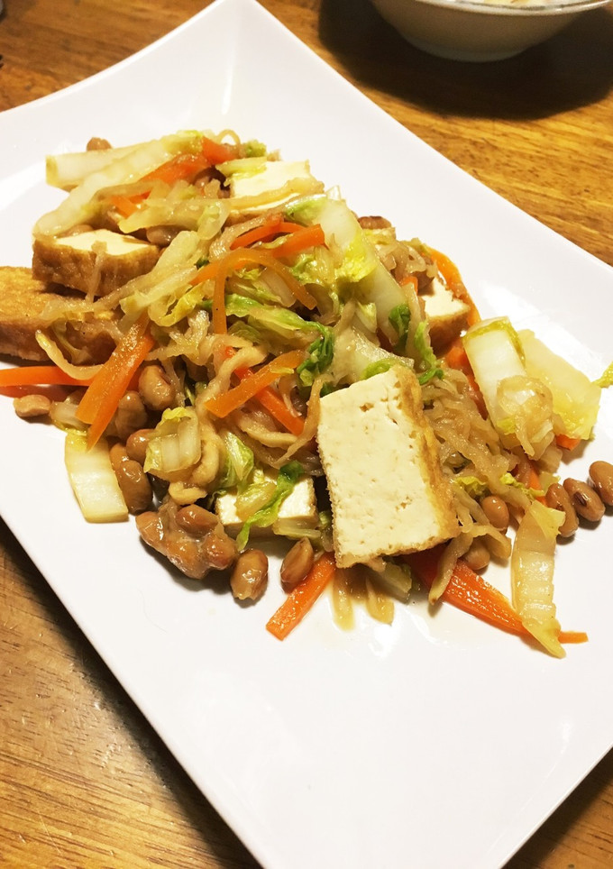 納豆と切干大根のうま煮風さっと炒め-レシピのメイン写真