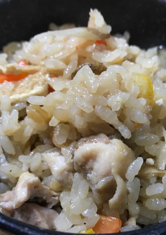 鶏飯 炊飯器で簡単に鶏肉の炊き込みご飯-レシピのメイン写真