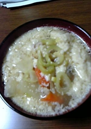 大豆がふわふわに♪具だくさんな呉汁-レシピのメイン写真