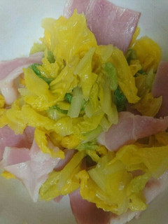 簡単白菜とベーコンの白味噌和-レシピのメイン写真