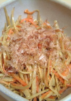お好み焼き味♪きんぴらごぼう-レシピのメイン写真