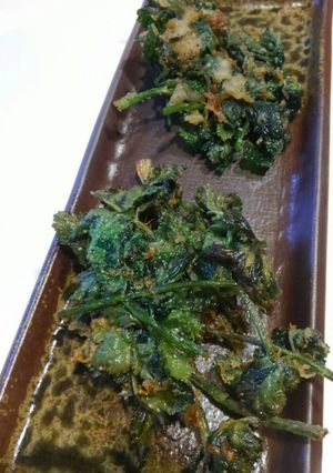 農家の食卓〜パクチーの葉のかき揚げ〜-レシピのメイン写真