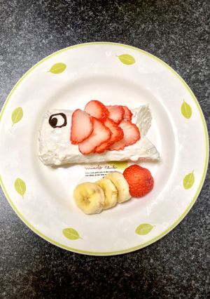 ☆離乳食中期以降☆ 簡単こいのぼりケーキ-レシピのメイン写真