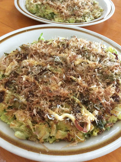 キャベツと白菜ハーフ&ハーフのお好み焼き-レシピのメイン写真