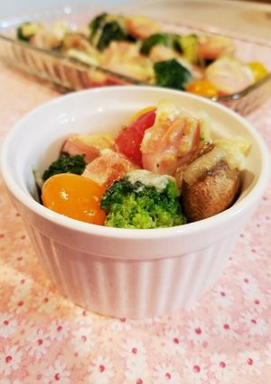 ゴロゴロ野菜と魚ニソのマヨチーズ焼き☆-レシピのメイン写真