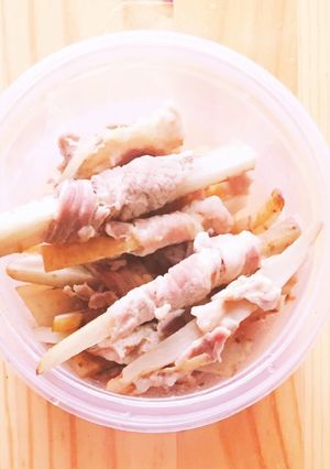 犬のごはん*牛蒡の豚肉巻き-レシピのメイン写真