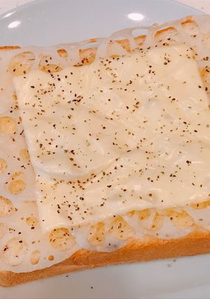 蓮根ととろけるチーズの、トースト！-レシピのメイン写真