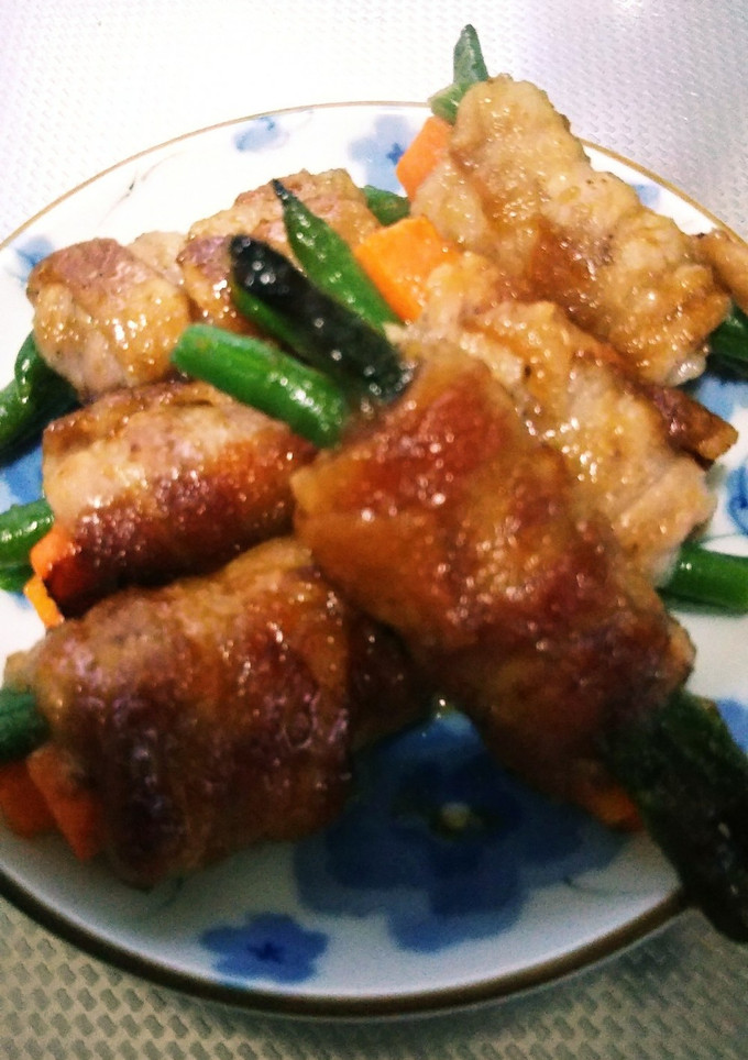いんげんと人参の豚肉巻き☆-レシピのメイン写真