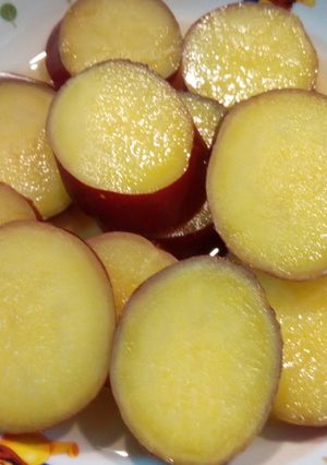 さつまいもの100％りんごジュース煮-レシピのメイン写真