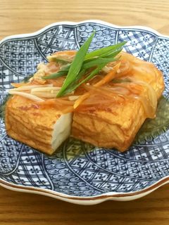 ふくふく揚げの野菜あんかけ-レシピのメイン写真
