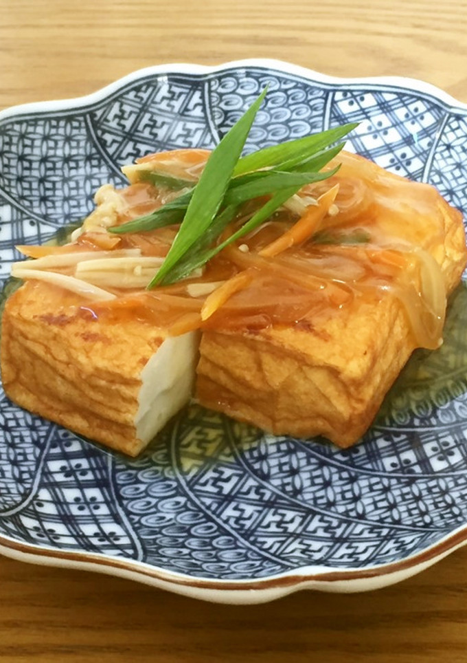 ふくふく揚げの野菜あんかけ-レシピのメイン写真