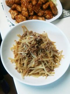 もやしと挽き肉のマヨ炒め-レシピのメイン写真