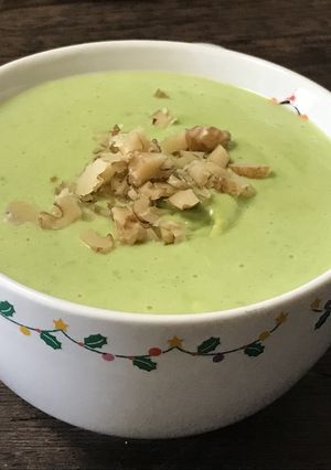 空豆と大豆のスープ　ベジタリアン仕様-レシピのメイン写真